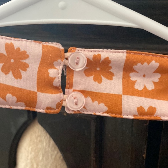 Apron silk mini dress flower power - Picture 4 of 14